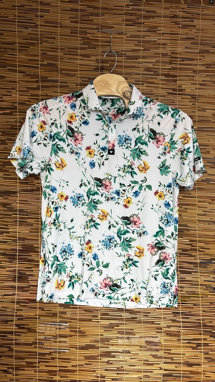 Bad Birdie XL Golf Polo Shirt Floral